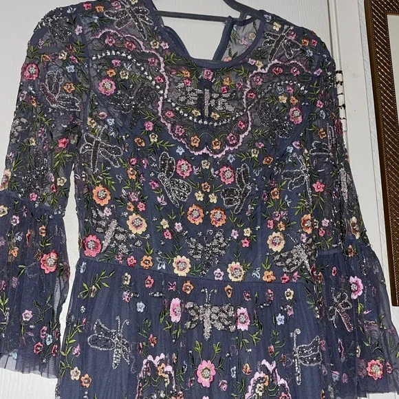 Opulent, exquisite an investment - Needle & Thread Floral Embroidered Dress 4 - Picture 3 of 11